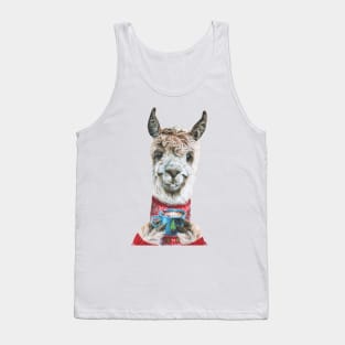 Christmas Llama Tank Top